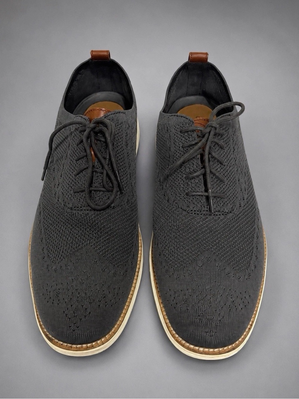Cole Haan Original Grand Stitchlite Men's Size 13 M Gray Knit Casual Dress Shoes